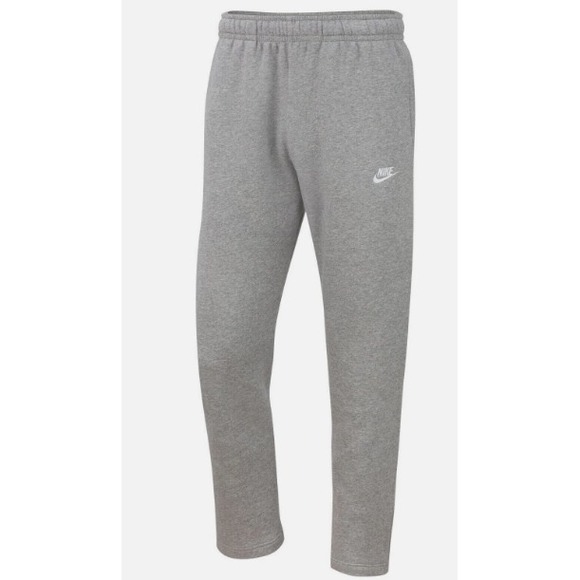 Nike Other - Nike Sportswear Men's Open Hem Club Fleece Pants (Dark Grey Heather) BV2707-063